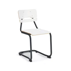 Oppilastuoli LEGERE I Istuinkorkeus 450 mm, antrasiitinharmaa, valkoinen