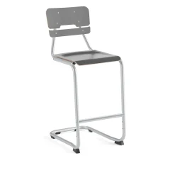 Oppilastuoli LEGERE I Istuinkorkeus 650 mm, hopeanharmaa, antrasiitinharmaa