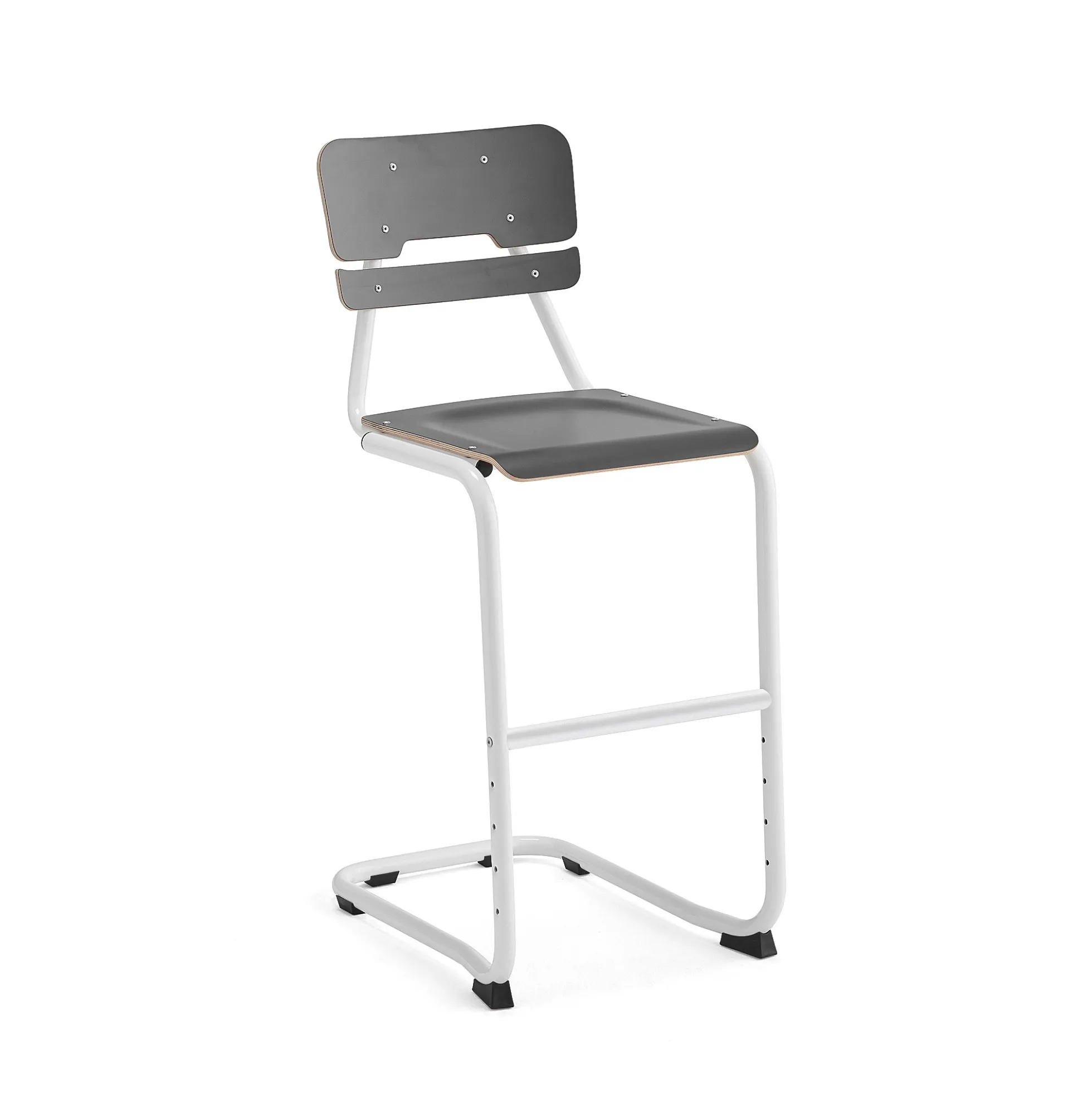Oppilastuoli LEGERE I Istuinkorkeus 650 mm, valkoinen, antrasiitinharmaa
