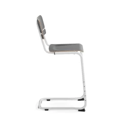 Oppilastuoli LEGERE I Istuinkorkeus 650 mm, valkoinen, antrasiitinharmaa