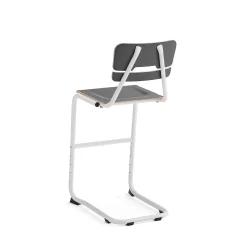 Oppilastuoli LEGERE I Istuinkorkeus 650 mm, valkoinen, antrasiitinharmaa