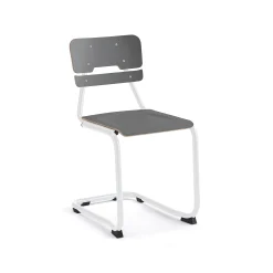 Oppilastuoli LEGERE I Istuinkorkeus 450 mm, valkoinen, antrasiitinharmaa