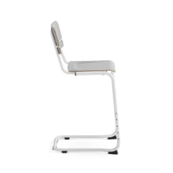Oppilastuoli LEGERE I Istuinkorkeus 650 mm, valkoinen, harmaa
