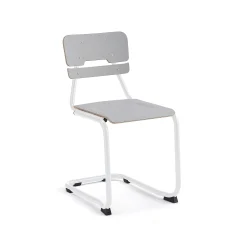 Oppilastuoli LEGERE I Istuinkorkeus 450 mm, valkoinen, harmaa