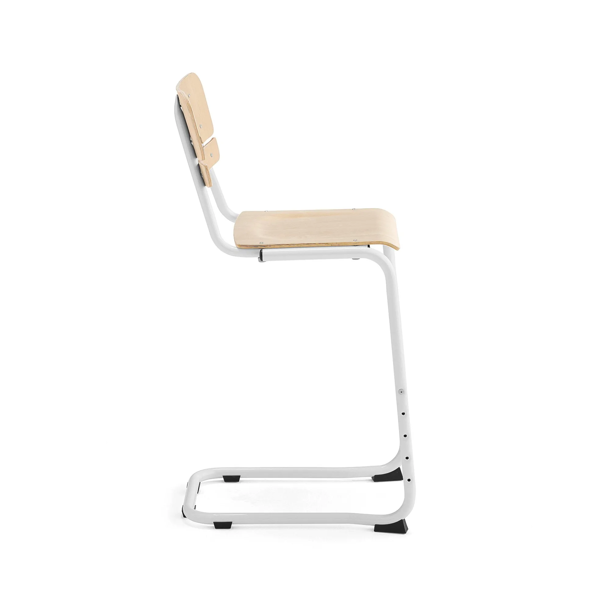 Oppilastuoli LEGERE I Istuinkorkeus 650 mm, valkoinen, koivu