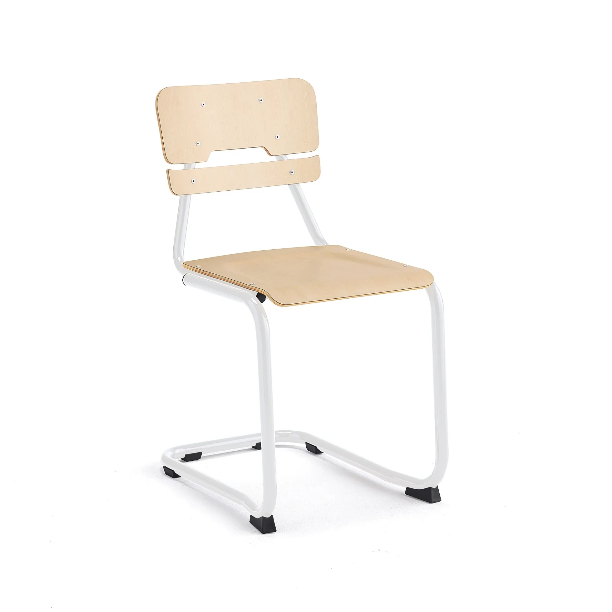 Oppilastuoli LEGERE I Istuinkorkeus 450 mm, valkoinen, koivu