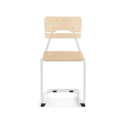 Oppilastuoli LEGERE I Istuinkorkeus 450 mm, valkoinen, koivu