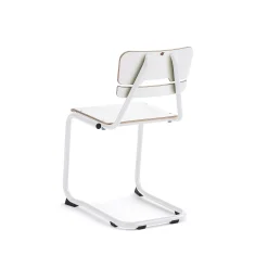 Oppilastuoli LEGERE I Istuinkorkeus 450 mm, valkoinen, valkoinen