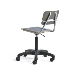 Oppilastuoli LEGERE Korkeussäädettävä, pieni istuin, pyörällinen, korkeus: 430-550 mm, antrasiitinharmaa