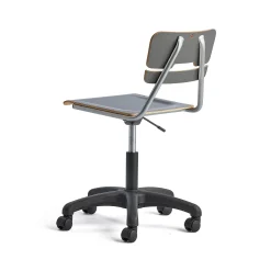 Oppilastuoli LEGERE Korkeussäädettävä, suuri istuin, pyörällinen, korkeus: 430-550 mm, antrasiitinharmaa