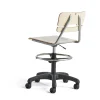 Oppilastuoli LEGERE Korkeussäädettävä, suuri istuin, pyörällinen, korkeus: 530-720 mm, koivu