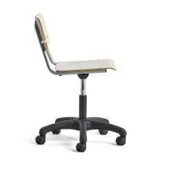 Oppilastuoli LEGERE Korkeussäädettävä, suuri istuin, pyörällinen, korkeus: 430-550 mm, koivu