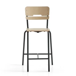 Oppilastuoli SCIENTIA Korkeus: 650 mm, antrasiitinharmaa/koivu
