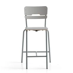 Oppilastuoli SCIENTIA Korkeus: 650 mm, hopeanharmaa/harmaa