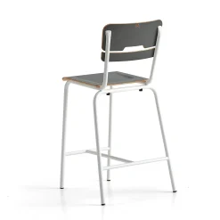 Oppilastuoli SCIENTIA Korkeus: 650 mm, valkoinen/antrasiitinharmaa