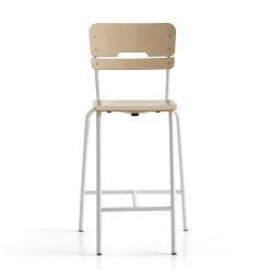 Oppilastuoli SCIENTIA Korkeus: 650 mm, valkoinen/koivu