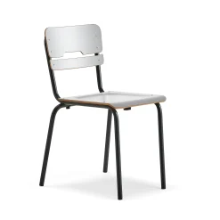 Oppilastuoli SCIENTIA Leveä istuin, korkeus: 460 mm, antrasiitinharmaa/harmaa
