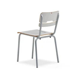 Oppilastuoli SCIENTIA Leveä istuin, korkeus: 460 mm, hopeanharmaa/harmaa