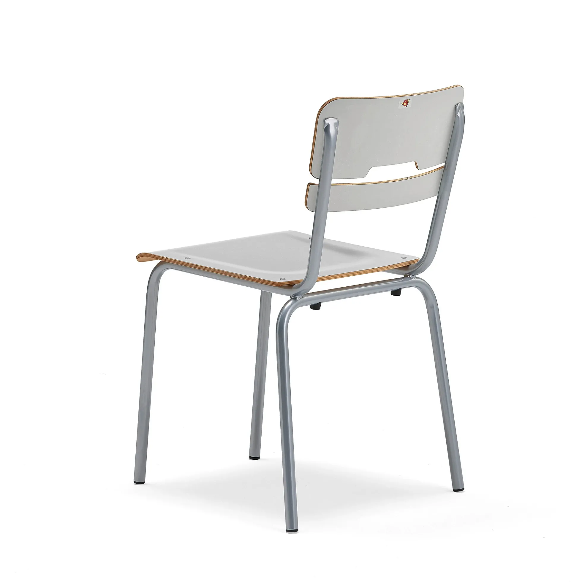 Oppilastuoli SCIENTIA Leveä istuin, korkeus: 460 mm, hopeanharmaa/harmaa
