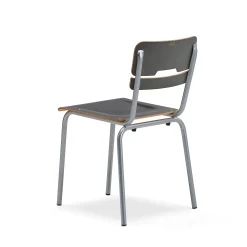 Oppilastuoli SCIENTIA Leveä istuin, korkeus: 460 mm, hopeanharmaa/antrasiitinharmaa