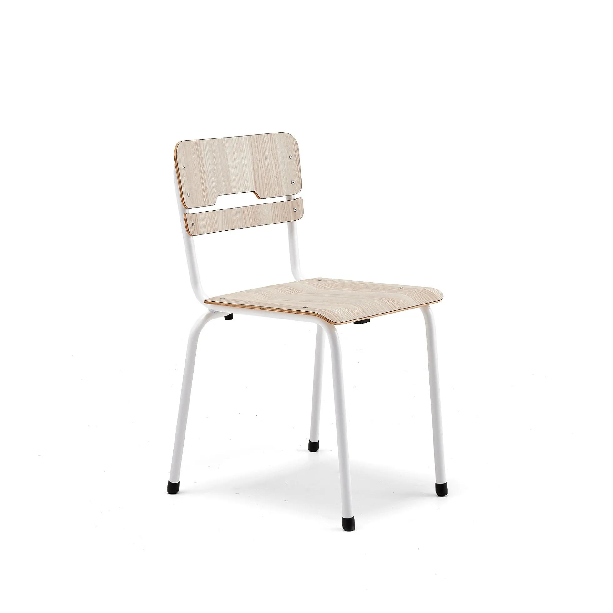 Oppilastuoli SCIENTIA Leveä istuin, korkeus: 460 mm, valkoinen/saarni