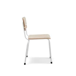 Oppilastuoli SCIENTIA Leveä istuin, korkeus: 460 mm, valkoinen/saarni