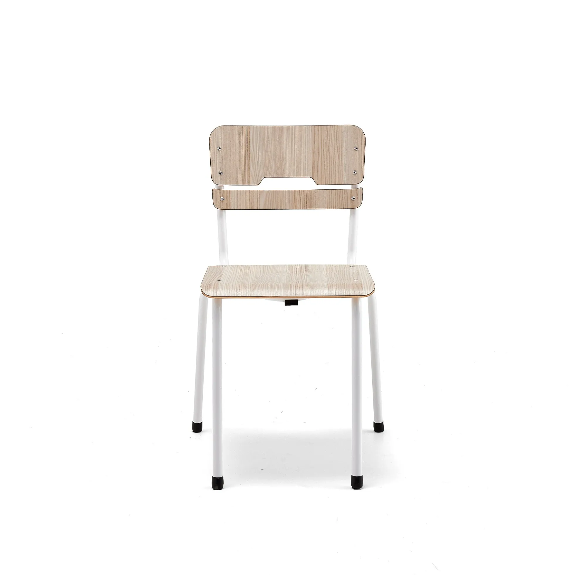 Oppilastuoli SCIENTIA Leveä istuin, korkeus: 460 mm, valkoinen/saarni