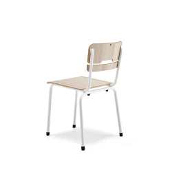 Oppilastuoli SCIENTIA Leveä istuin, korkeus: 460 mm, valkoinen/saarni
