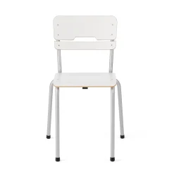 Oppilastuoli SCIENTIA Matala istuin, korkeus: 460 mm, hopeanharmaa/valkoinen