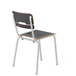 Oppilastuoli SCIENTIA Matala istuin, korkeus: 460 mm, hopeanharmaa/antrasiitinharmaa