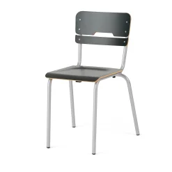Oppilastuoli SCIENTIA Matala istuin, korkeus: 460 mm, hopeanharmaa/antrasiitinharmaa
