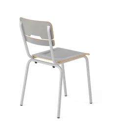 Oppilastuoli SCIENTIA Matala istuin, korkeus: 460 mm, hopeanharmaa/harmaa