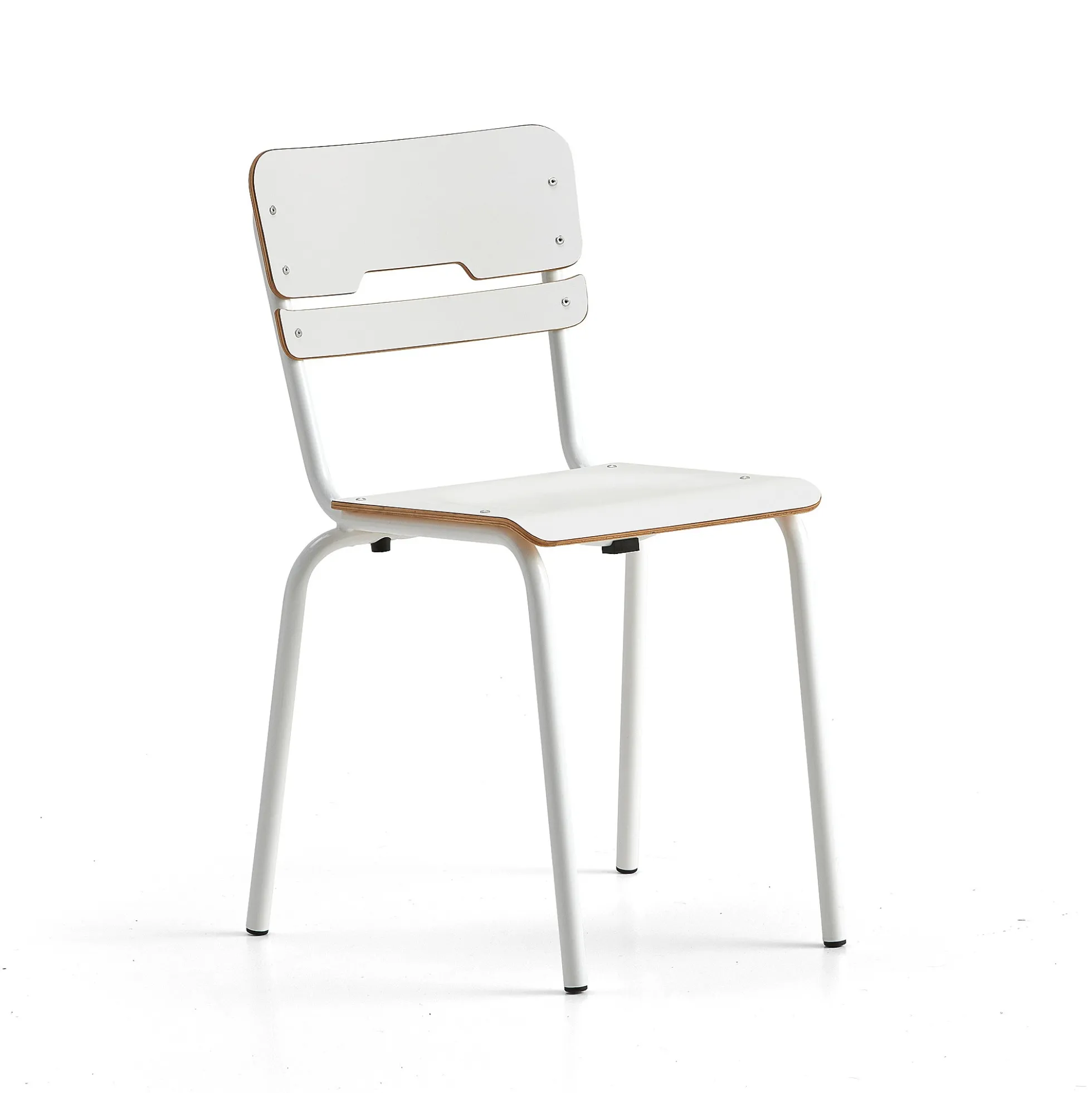 Oppilastuoli SCIENTIA Matala istuin, korkeus: 460 mm, valkoinen/valkoinen