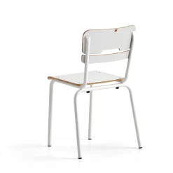 Oppilastuoli SCIENTIA Matala istuin, korkeus: 460 mm, valkoinen/valkoinen