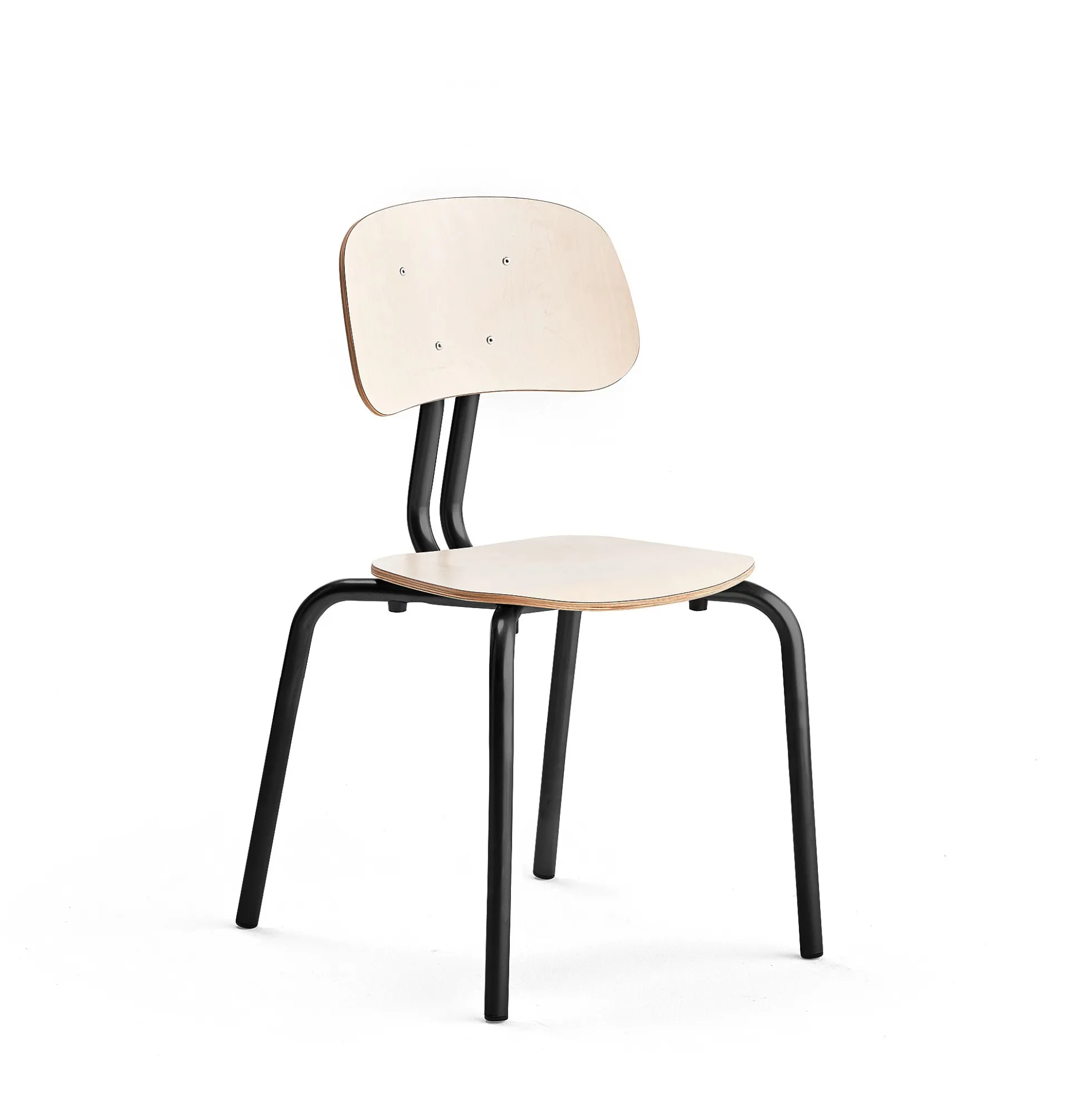 Oppilastuoli YNGVE Jalat, antrasiitinharmaa, koivu, korkeus: 460 mm