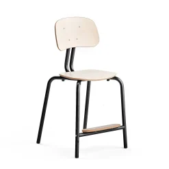 Oppilastuoli YNGVE Jalat, antrasiitinharmaa, koivu, korkeus: 520 mm