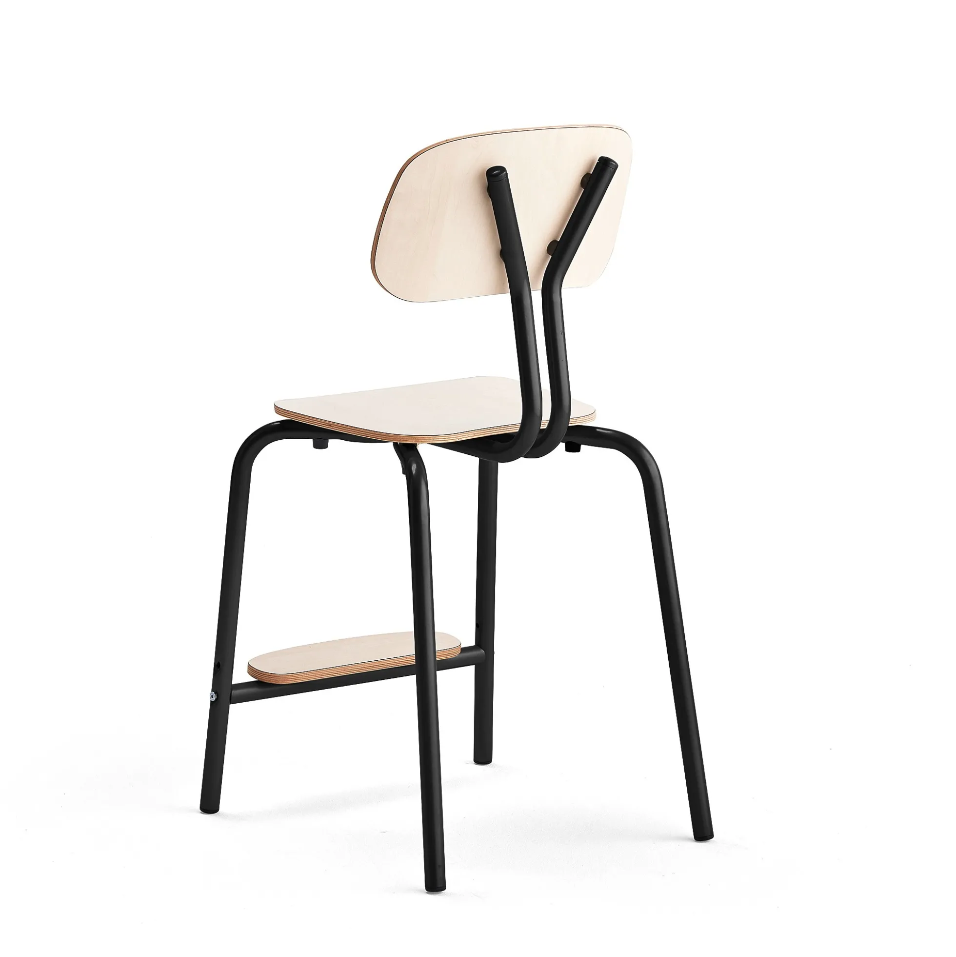 Oppilastuoli YNGVE Jalat, antrasiitinharmaa, koivu, korkeus: 520 mm
