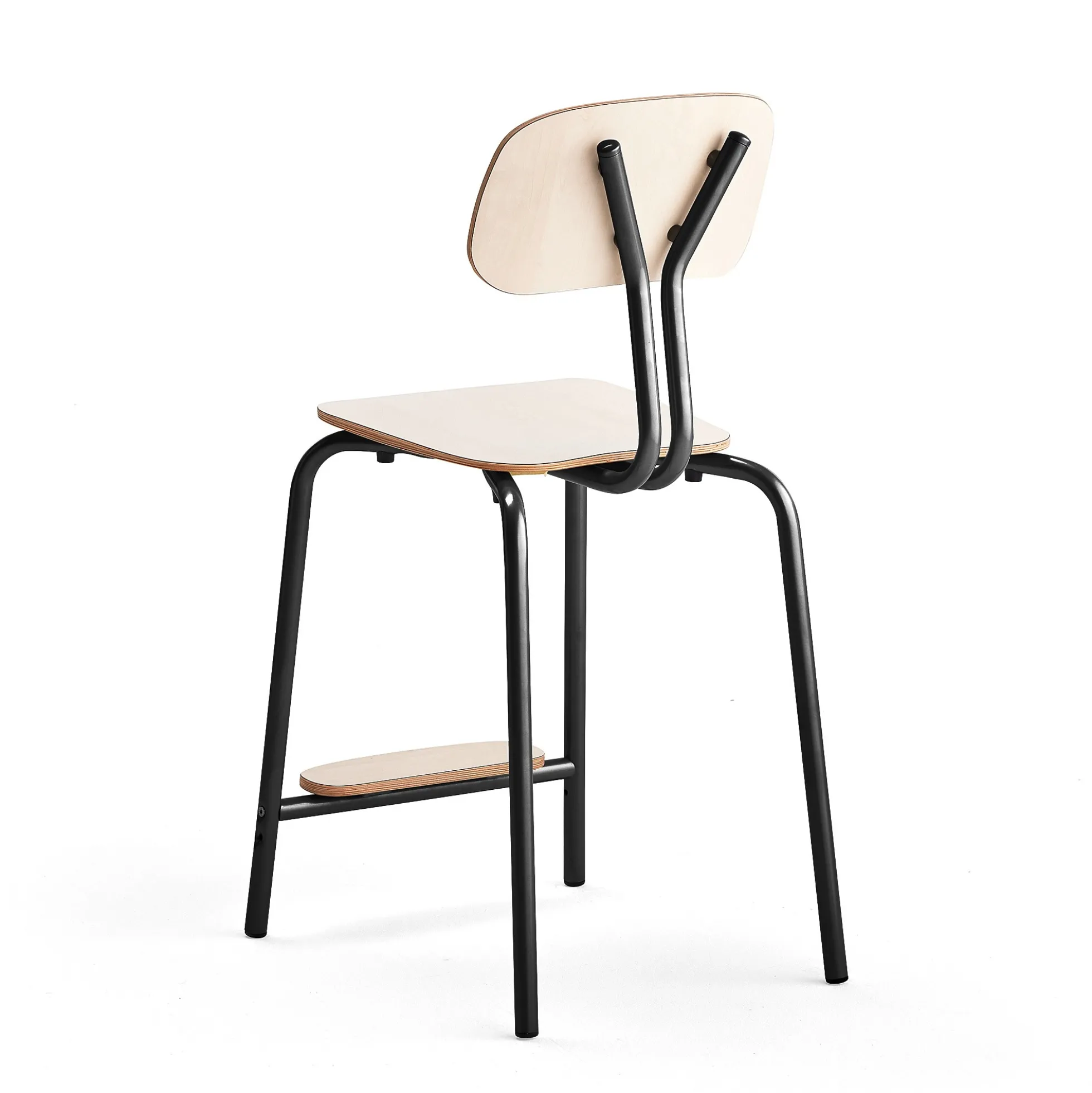 Oppilastuoli YNGVE Jalat, antrasiitinharmaa, koivu, korkeus: 610 mm