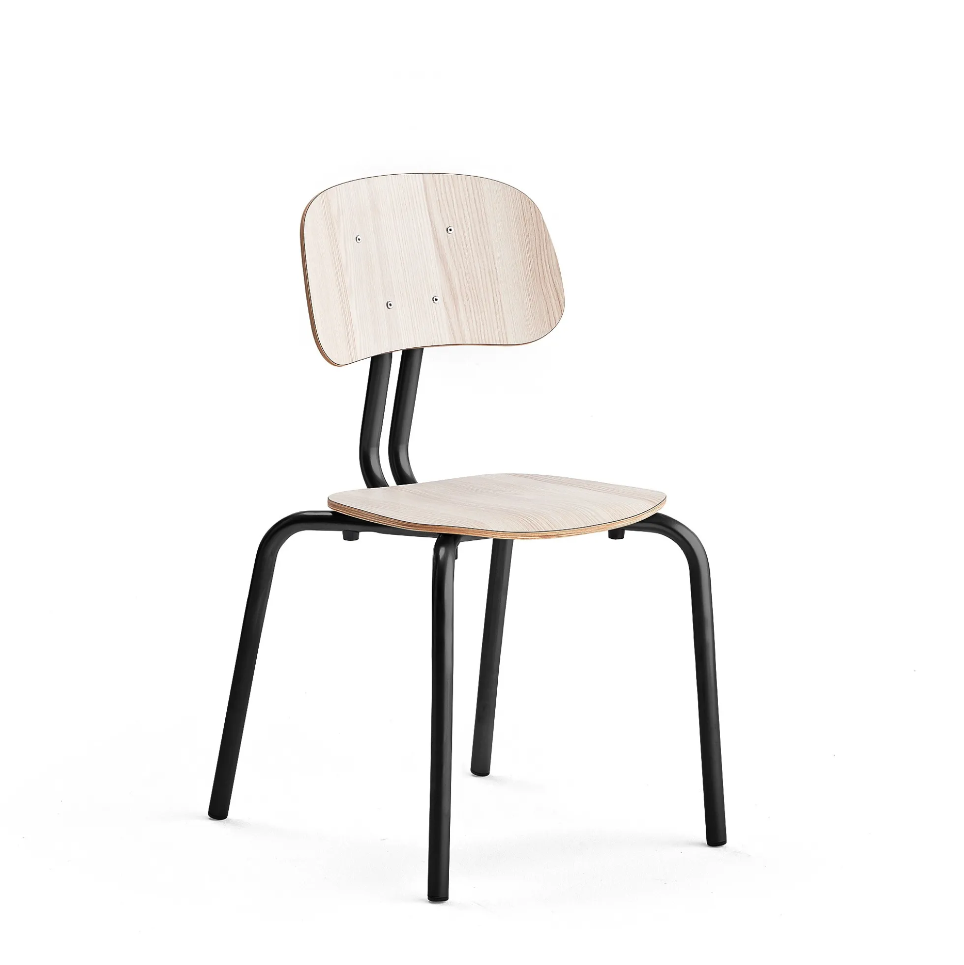 Oppilastuoli YNGVE Jalat, antrasiitinharmaa, saarni, korkeus 460 mm