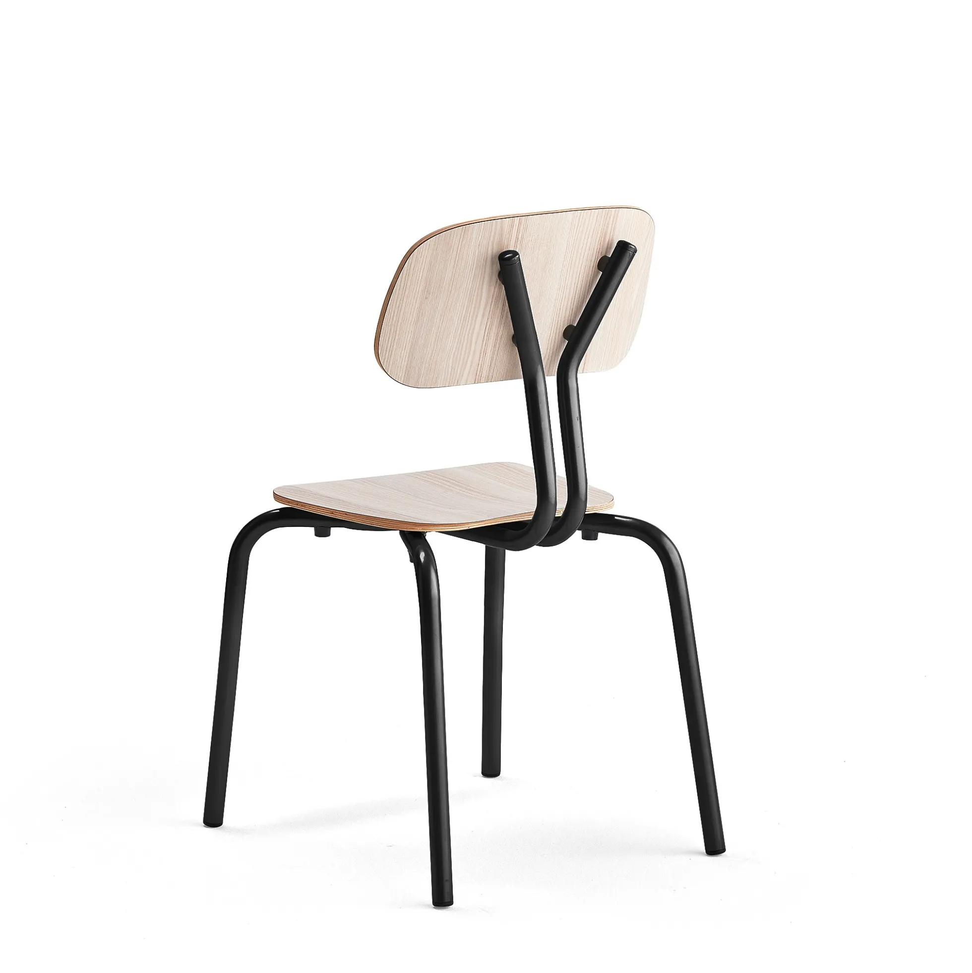 Oppilastuoli YNGVE Jalat, antrasiitinharmaa, saarni, korkeus 460 mm