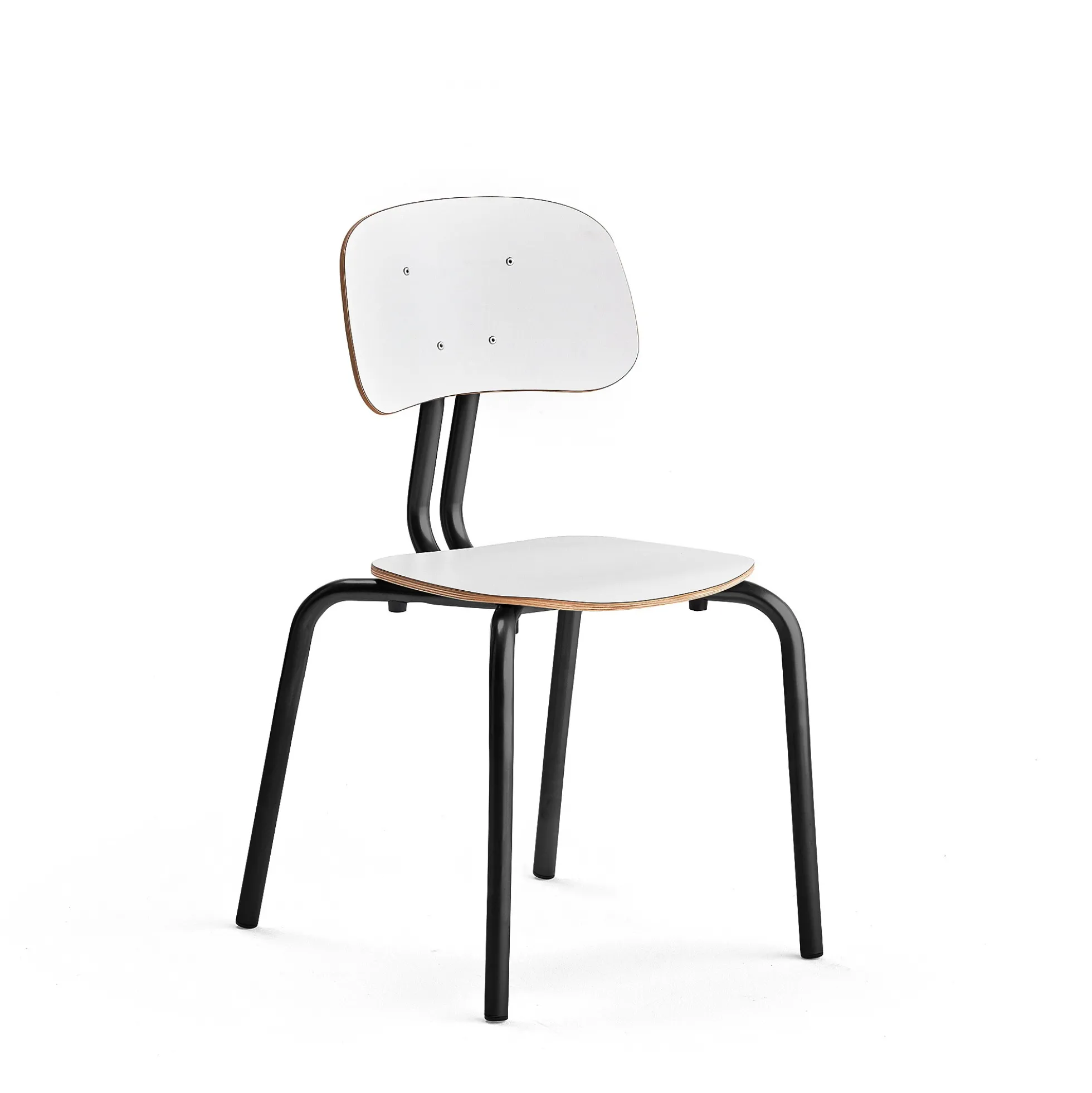 Oppilastuoli YNGVE Jalat, antrasiitinharmaa, valkoinen, korkeus: 460 mm