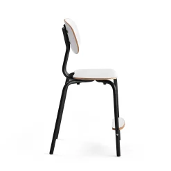 Oppilastuoli YNGVE Jalat, antrasiitinharmaa, valkoinen, korkeus: 520 mm