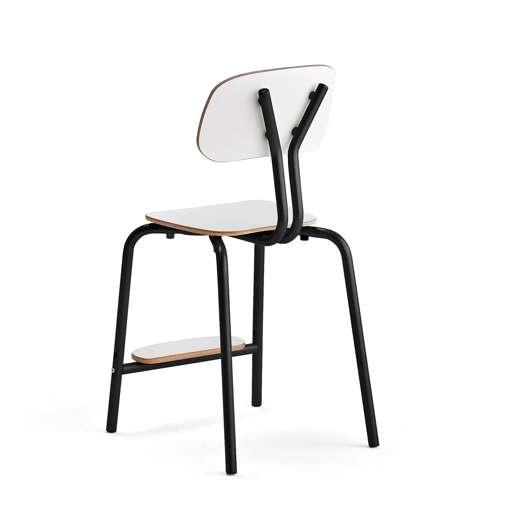 Oppilastuoli YNGVE Jalat, antrasiitinharmaa, valkoinen, korkeus: 520 mm