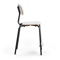 Oppilastuoli YNGVE Jalat, antrasiitinharmaa, valkoinen, korkeus: 610 mm