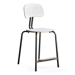 Oppilastuoli YNGVE Jalat, antrasiitinharmaa, valkoinen, korkeus: 610 mm