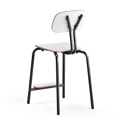 Oppilastuoli YNGVE Jalat, antrasiitinharmaa, valkoinen, korkeus: 610 mm