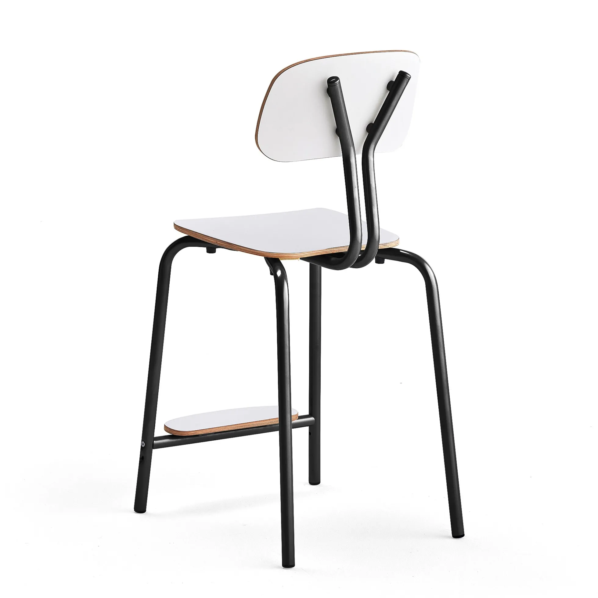 Oppilastuoli YNGVE Jalat, antrasiitinharmaa, valkoinen, korkeus: 610 mm