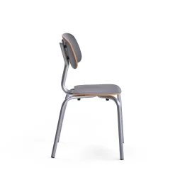Oppilastuoli YNGVE Jalat, hopeanharmaa, antrasiitinharmaa, korkeus: 460 mm