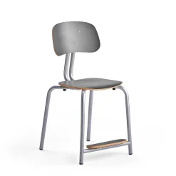 Oppilastuoli YNGVE Jalat, hopeanharmaa, antrasiitinharmaa, korkeus: 500 mm