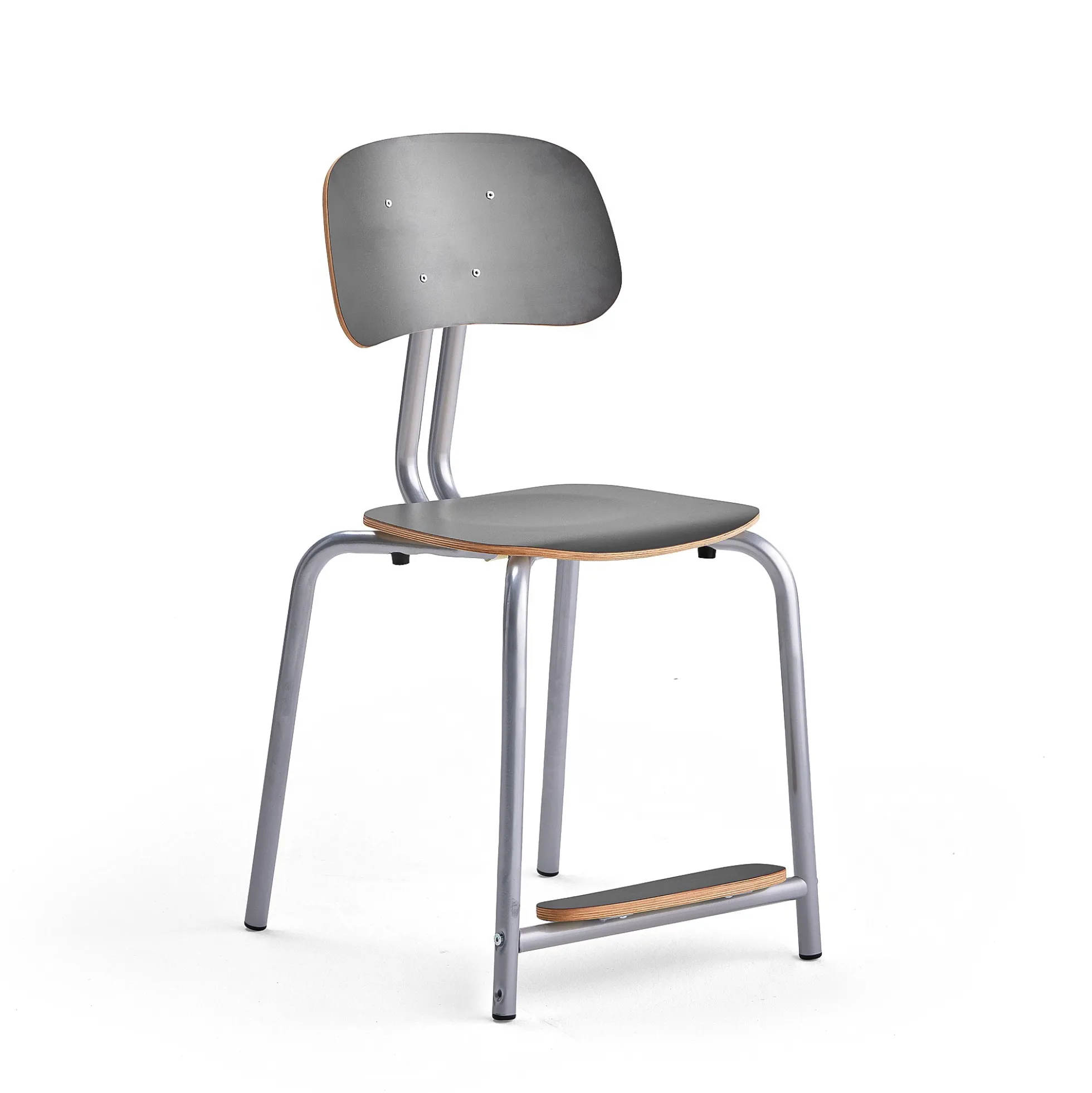 Oppilastuoli YNGVE Jalat, hopeanharmaa, antrasiitinharmaa, korkeus: 500 mm